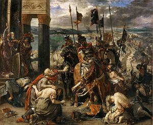 EUGENE DELACROIX-1840 L'ENTREE DES CROISES A CONSTANTINOPLE